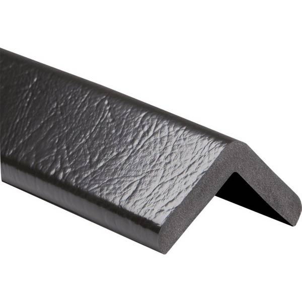 Knuffi Eckschutzprofil Typ H+, selbstklebend/zum Anschrauben, schwarz, PU-Schaum, 1m