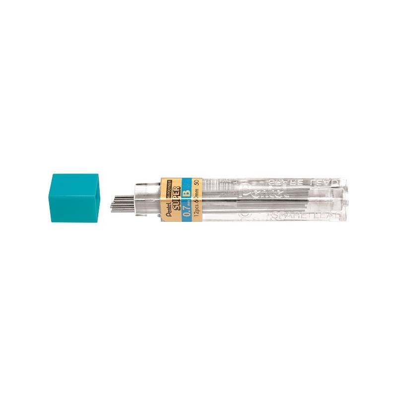 Pentel Druckbleistift-Mine HI-POLYMER SUPER, Härtegrad: B-0