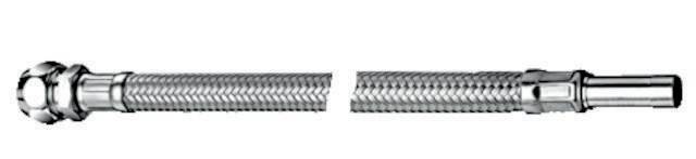 Schell flex Schlauch FLEX clean-fix S 3/8x10mm Rohrstutzen d= 10mm 300mm chrom-1