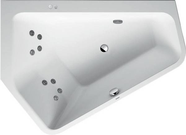 Duravit Whirlwanne Paiova 5 E li 205 l 1770x1300mm weiß Jet-System