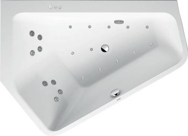 Duravit Whirlwanne Paiova 5 E li 205 l 1770x1300mm we Combi-System P