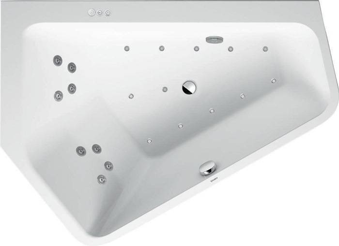 Duravit Whirlwanne Paiova 5 E li 205 l 1770x1300mm we Combi-System P-0