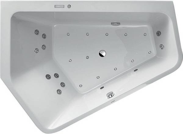 Duravit Whirlwanne Paiova 5 E li 267 l 1900x1400mm we Combi-System E