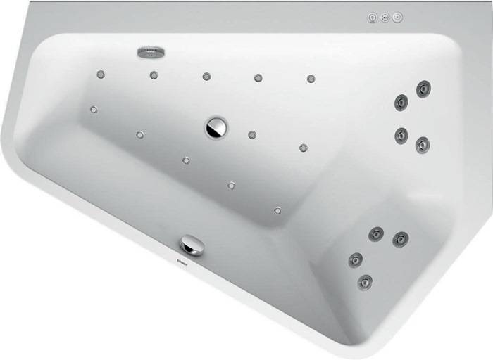 Duravit Whirlwanne Paiova 5 E re 205 l 1770x1300mm we Combi-System P-1