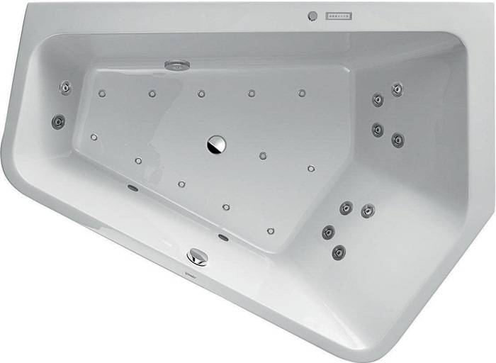 Duravit Whirlwanne Paiova 5 E re 267 l 1900x1400mm we Combi-System E-0