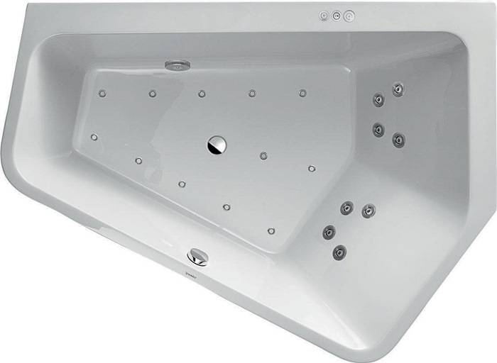 Duravit Whirlwanne PAIOVA 5 Ecke re 267 l 1900x1400 we Combi-Syst P-1