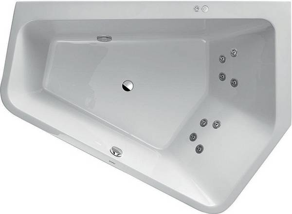 Duravit Whirlwanne PAIOVA 5 Ecke re 267 l 190x140 we Jet-Syst