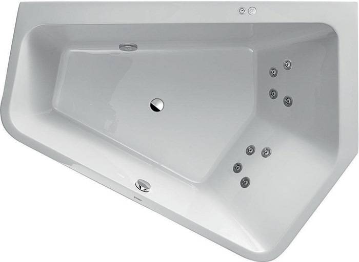 Duravit Whirlwanne PAIOVA 5 Ecke re 267 l 190x140 we Jet-Syst-1