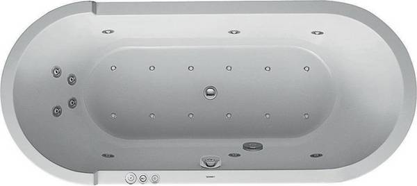 Duravit Oval-Whirlwanne STARCK 170 l 180x80 we 2 RS Combi-System P