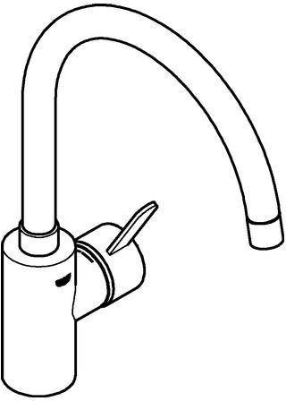 Grohe EH-Spültischbatterie EUROSMART C 1/2Zoll ho Ala chr-1