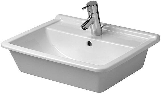 Duravit Einbauwaschtisch STARCK 3 m ÜL HLB 560x460mm 1 HL we WG-1