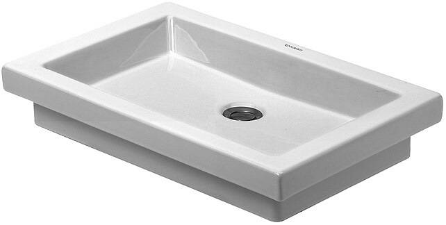 Duravit Einbauwaschtisch 2ND FLOOR o ÜL HLB 580x415mm o HL IB weiß WG