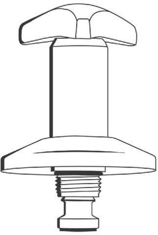 GROHE Oberteil 11501 für UP-Ventile Trecorn Griff Markierung blau 1/2" chrom