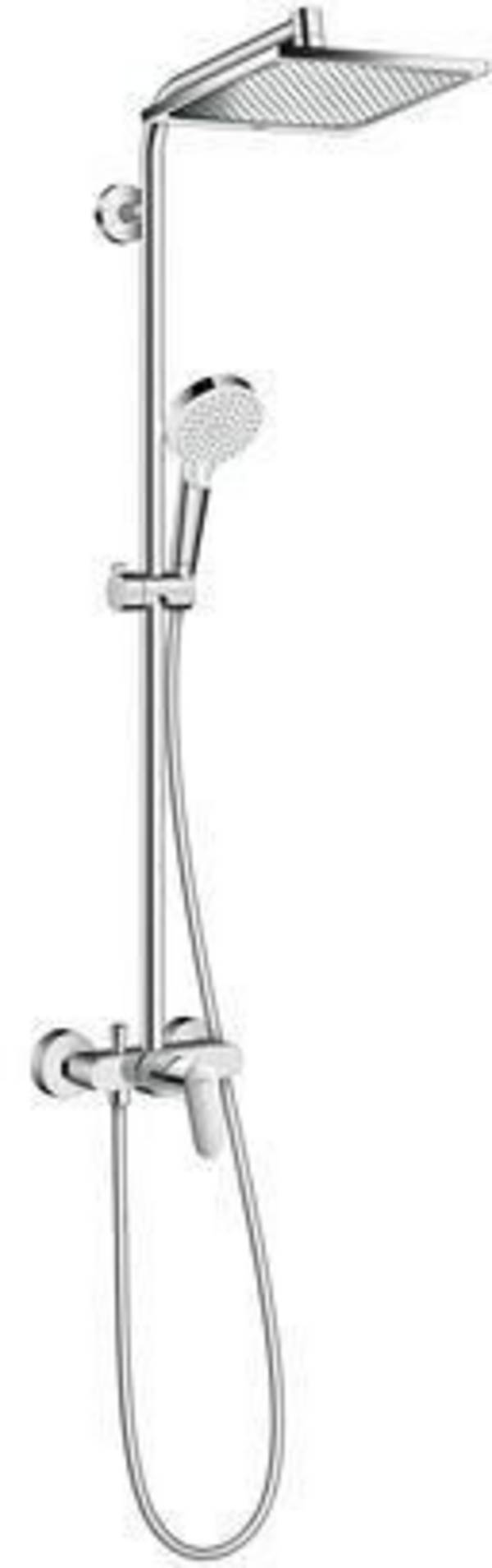 HG Showerpipe CROMETTA E 240 1JET DN 15, mit Einhebelmischer chrom