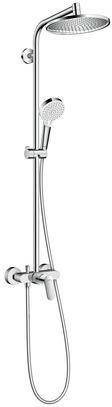 Hansgrohe Crometta S Showerpipe Duschsystem 240mm, 1jet, 15l/min, Einhebelmischer, Chrom-1