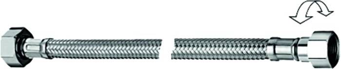 SCHELL 103180699 Flexibler Schlauch FLEX clean-flex 1/2Z ÜM x 3/8Z ÜM, chrom 300-1