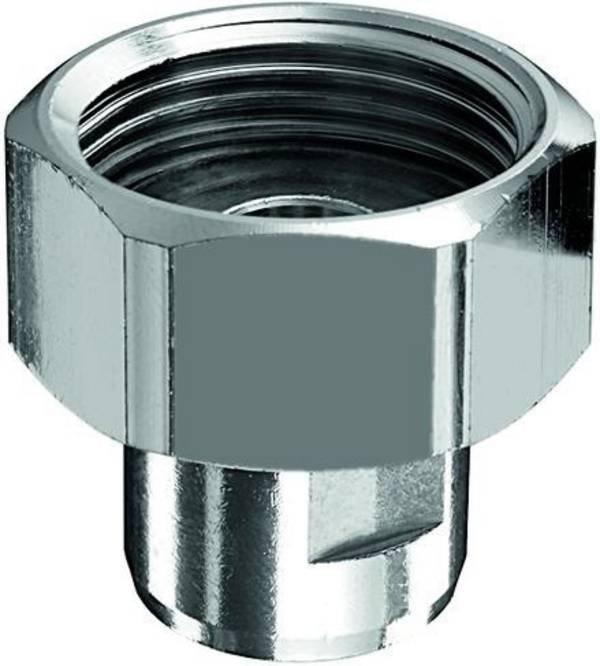 SCHELL Wasserzähler-Verschraubung Plombiervorr., 3/8Zoll Abgang, 3/4ZollIG,chrom
