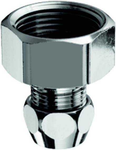 SCHELL Wasserzähler-Verschraubung Plombiervorr., 3/8Zoll Verschr.,3/4IG,chrom-1