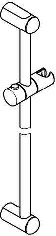 Grohe Brausestange TEMPESTA 600mm chr-0