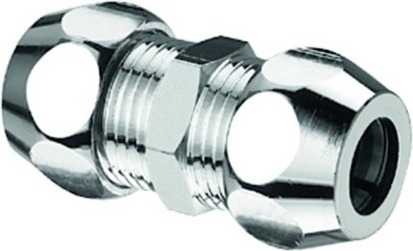 SCHELL Gerade-Doppel-Verschraubung 3/8"AGx3/8"AG, d:10, chrom