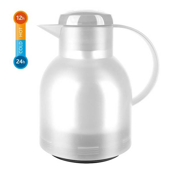 emsa Isolierkanne SAMBA, 1,0 Liter, transluzent-weiß