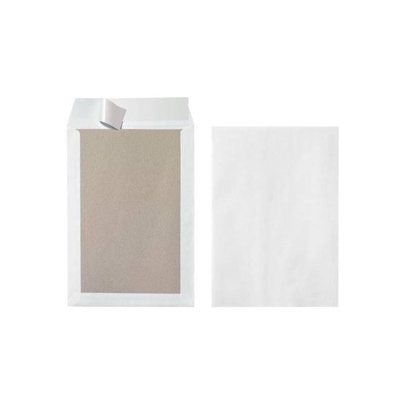 herlitz Versandtasche mit Papprücken B4, ohne Fenster, weiß-0