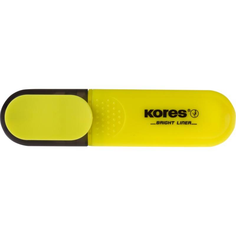 Kores Textmarker "BRIGHT LINER", Farbe: gelb-0