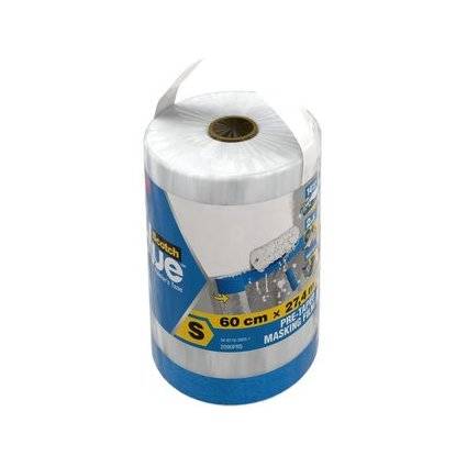 3M ScotchBlue Abdeckfolie mit Malerband, Größe S-0