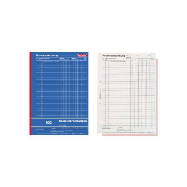 herlitz Formularbuch "Kassenabrechnung 502", DIN A4