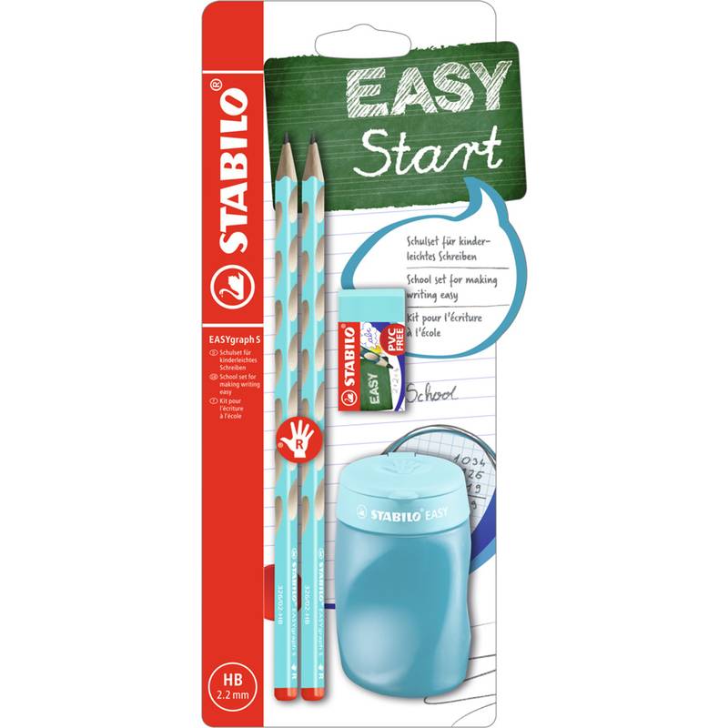 Dreikant-Bleistift Easygraph S Schul-Set blau-0