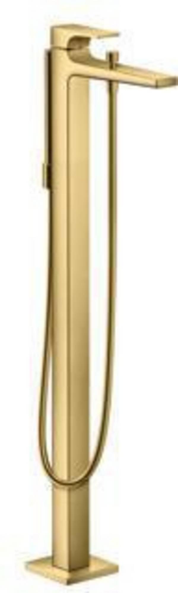 Hansgrohe Metropol Einhebel-Wannenmischer bodenstehend, 20l/min, Hebelgriff, Polished Gold Optic