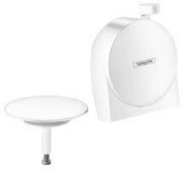 Hansgrohe Exafill S Fertigset Wanneneinlauf, Ablauf-, Überlaufgarnitur, Mattweiß
