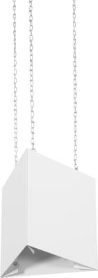 Schild Deckenabhängung "TRIO", 3-seitig, Alu, 200x200 mm-0