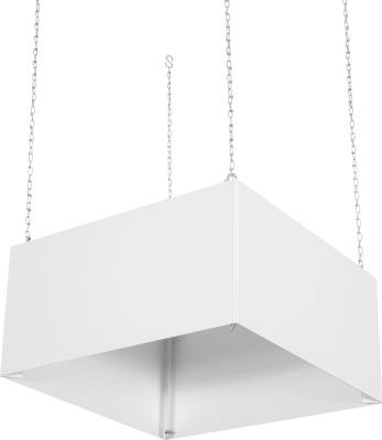 Schild Deckenabhängung "QUADRO", 4-seitig, Alu, 400x200 mm-0