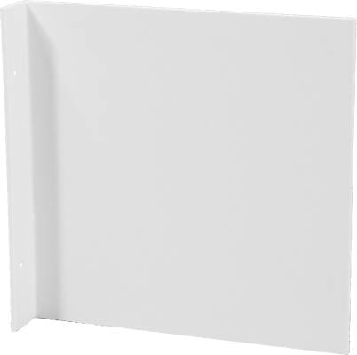 Fahnenschild blanko, quadratisch, Kunststoff, 200x200 mm-0