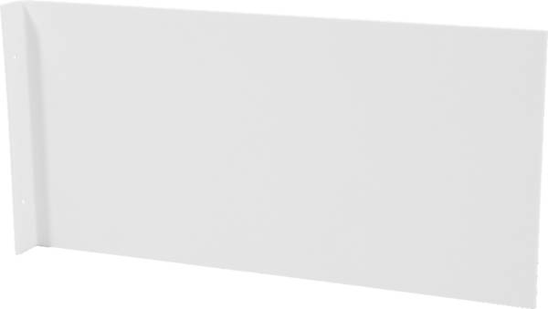 Fahnenschild blanko, rechteckig, Abkantung lange Seite, Kunststoff, 400x200 mm