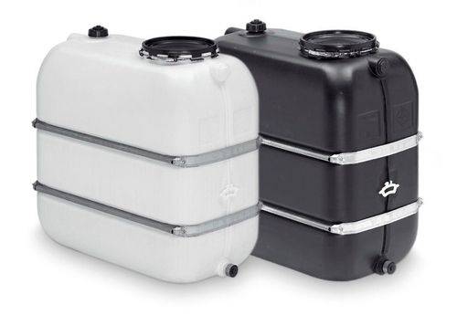 Industrietank, 1100 l Volumen, schwarz, für Medien mit Dichte max. 1,2-1