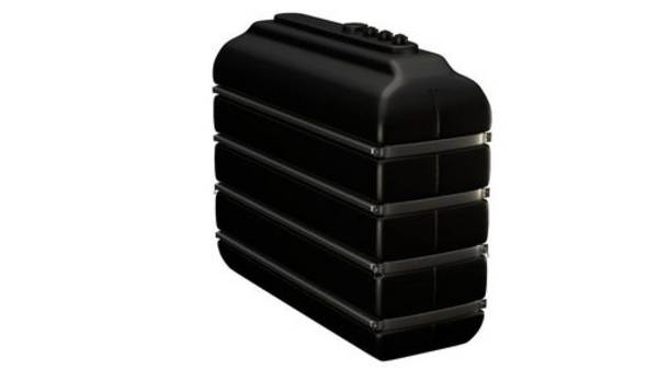 Industrietank, 3000 l Volumen, schwarz, für Medien mit Dichte max. 1,2