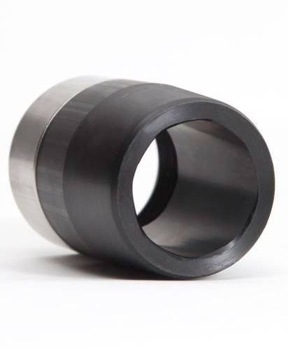 Stutzen R 2" innen, 100 mm, schwarz-1