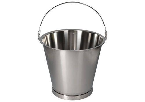 Edelstahl-Eimer, 10 Liter Volumen-0