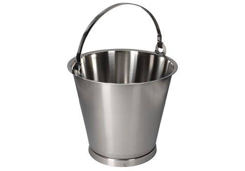 Edelstahl-Eimer, 10 Liter Volumen-2