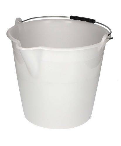 Industrie-Eimer aus Polyethylen, 17 Liter, weiß, VE = 10 Stück-3