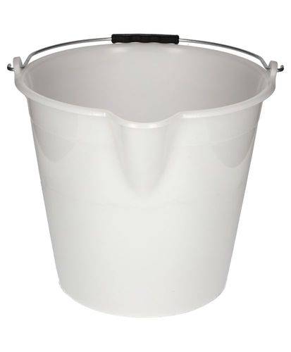 Industrie-Eimer aus Polyethylen, 17 Liter, weiß, VE = 10 Stück-4