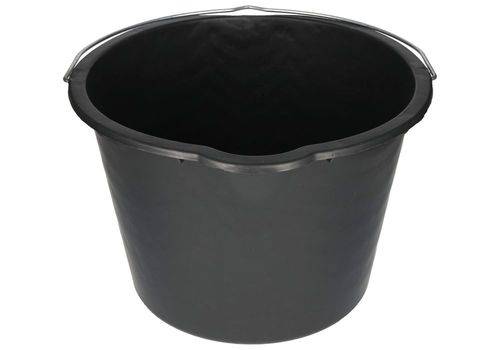 Kunststoff-Eimer aus recyceltem Polyethylen, 20 Liter, schwarz, VE = 10 Stück-2