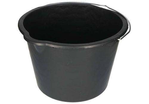 Kunststoff-Eimer aus recyceltem Polyethylen, 20 Liter, schwarz, VE = 10 Stück-3