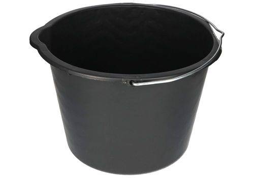 Kunststoff-Eimer aus recyceltem Polyethylen, 20 Liter, schwarz, VE = 10 Stück-4