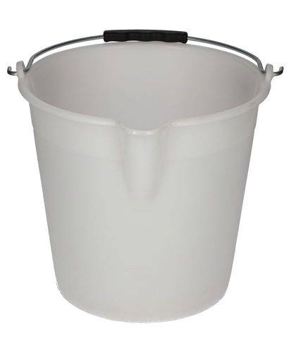 Industrie-Eimer aus Polyethylen, 9 Liter, weiß, VE = 10 Stück-2