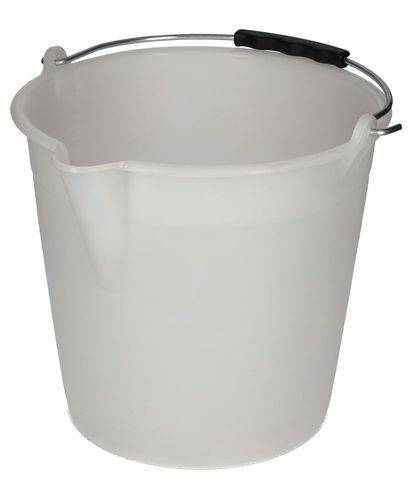 Industrie-Eimer aus Polyethylen, 9 Liter, weiß, VE = 10 Stück-3