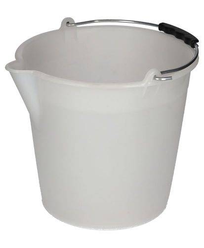 Industrie-Eimer aus Polyethylen, 9 Liter, weiß, VE = 10 Stück-4