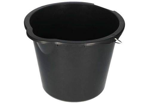 Kunststoff-Eimer aus recyceltem Polyethylen, 12 Liter, schwarz, VE = 10 Stück-3